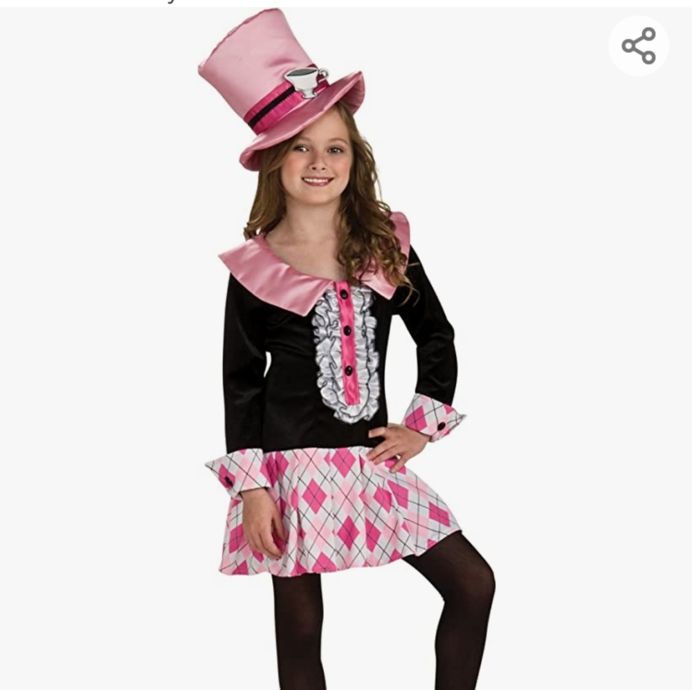 Rubies Halloween Costume Mad Hatter Tea Party Alice in Wonderland Costume SMALL